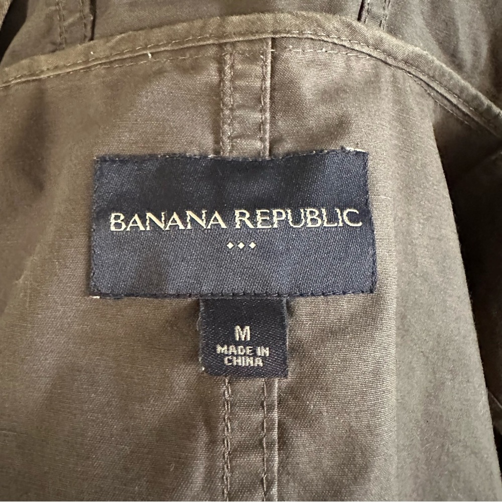 Banana Republic Olive Colored Light Jacket Size Medium - Picture 8 of 10